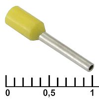 Наконечник на кабель RUICHI DN00308, yellow (0.8x8mm) | код 90940 | Ruichi
