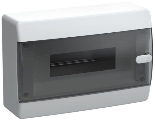 UNION Compact Корпус пластиковый ЩРН-П-12 IP41 черная прозрачная дверь IEK | код UIC-KP12-N-12-41-K01 | IEK