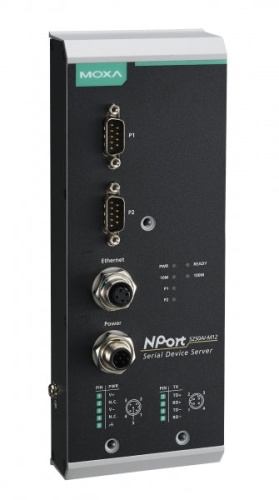 Сервер NPort 5250AI-M12-T 2-port 3 in 1 Device Server w/ M12 Connector (Ethernet, power input), t:- | код 00-06079573 | MOXA