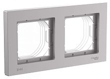Рамка 2-пост. AtlasDesign Aqua IP44 алюм. | код. ATN440302 | Systeme Electric
