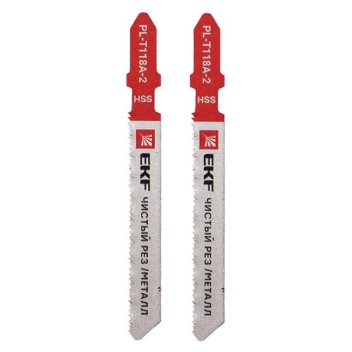 Пилка для электролобзика прямые T118A (чистовой рез по металлу)(HSS) (уп.2шт) Expert | код pl-t118a-2 | EKF фото 4 Пилка для электролобзика прямые T118A (чистовой рез по металлу)(HSS) (уп.2шт) Expert | код pl-t118a-2 | EKF фото 4