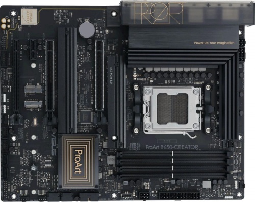 Материнская плата Asus PROART B650-CREATOR SocketAM5 AMD B650 4xDDR5 ATX AC`97 8ch(7.1) 1 x 2.5Gigabit + Gigabit Ethernet RAID+HDMI+DP | код 2008930 | Asus