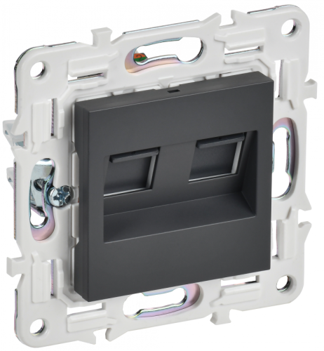 SKANDY Роз. комп. 2-ая RJ45 кат.5E SK-K03T титан IEK | код SK-K20-1-K48 | IEK