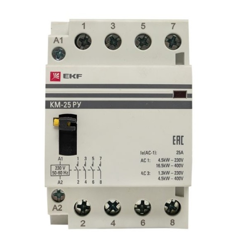 Контактор модульный КМ РУ 20А 4NO (3 мод,) PROxima | код km-3m-20-40 | EKF фото 4