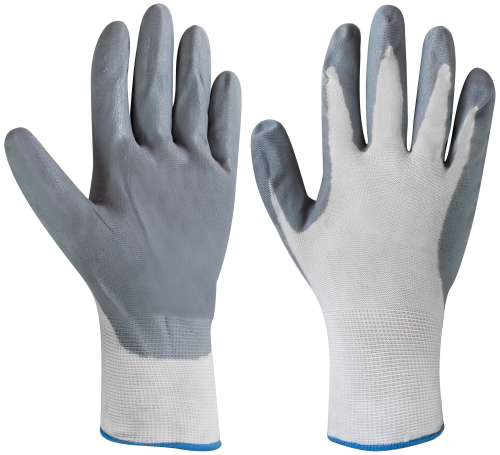 Перчатки нейлоновые с нитриловым покрытием 10 | код 12471М | FIT