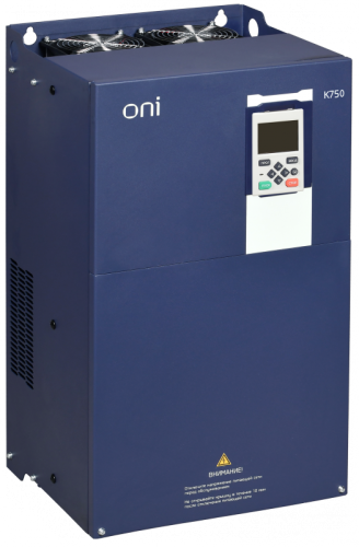 Преобразователь частоты K750 380В 3Ф 75-90кВт 150-176А со встроенным тормозом ONI | код K750-33-7590TM | ONI