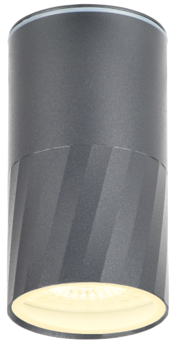 Светильник уличный 5222 потолочный GU10 IP65 серый IEK | код LT-UPU0-5222-GU10-1-K03 | IEK фото 3