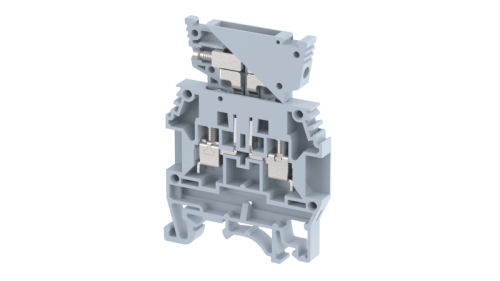 Клемма проходная винтовая с электронными компонентами 4 мм2, на 4 подключения, черная KPCH4D1(BK) | код 1103490005 | Elmex