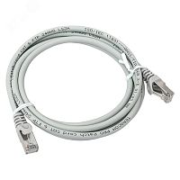 Патч-корд TERACOM PRO Cat.6 экранированный FTP оболочка LSZH серый (2.0м) | код TRP-6FTP-LSH-2M-GY | EKF