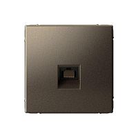 Розетка компьютерная ArtGallery RJ45 кат.6A механизм мокко | код GAL000686 | Systeme Electric