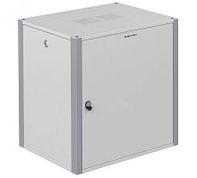 Шкаф телекоммуникационный настенный 19' 18U дверь металл IP20. 600x450x852mm(ШхГхВ) цвет серый(RAL 7035/RAL7000) | код WP 6418.720 | SYSMATRIX