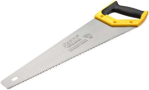 Ножовка по дереву, крупный кален.зуб 5 ТPI с запилом 7 ТPI, 2D заточка, пласт.прорезинен.ручка 450 мм | код 40469 | FIT Ножовка по дереву, крупный кален.зуб 5 ТPI с запилом 7 ТPI, 2D заточка, пласт.прорезинен.ручка 450 мм | код 40469 | FIT