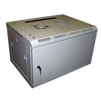 Шкаф настенный 2, 15U 600x450, дверь металл | код TWT-CBW2-15U-6x4-M | TWT