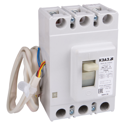 Выключатель автоматический ВА04-36-341810-80А-800-440DC-HP24AC/DC-УХЛ3-КЭАЗ | код 372012 | КЭАЗ Выключатель автоматический ВА04-36-341810-80А-800-440DC-HP24AC/DC-УХЛ3-КЭАЗ | код 372012 | КЭАЗ