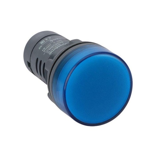 Лампа светосигнальная SB7 d22мм 230В AC син. моноблочная | код. SB7EV06MP | Systeme Electric