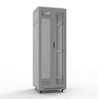 19 Напольный шкаф Rexant серии Standart 42U 800х800 мм, передняя и задняя распашные перфорированные двери, RAL7035 (состоит из 2 частей) | код 04-2363 | REXANT