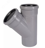 Тройник 45град. 75-75 вн. канализ. (50) | код 22075075 | VALFEX