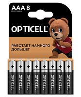 Элемент питания алкалиновый AAA/LR03 (блист. 8шт) Basic | код 5051009 | Opticell