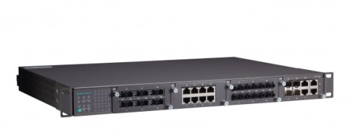 Шасси коммутатора PT-7728-R-48 28 ports Modular Switch, 3 x 100M modules, 1 x Gbps module, Ethernet on rear, 48 VDC | код 00-06001093 | MOXA