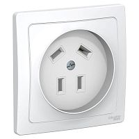 Розетка BLANCA, скрытый монтаж, со шторками, белый | код. BLNSR003241 | Schneider Electric