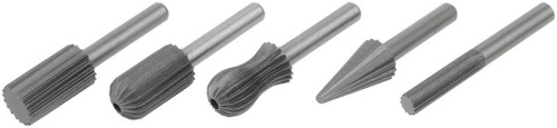 Набор шарошек по металлу HSS сталь Профи (уп.5шт) FIT 36476