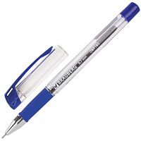 Ручка шариковая масляная с грипом BRAUBERG Active, СИНЯЯ, узел 0,7 мм, линия письма 0,35 мм, 142683 | код 142683 | BRAUBERG