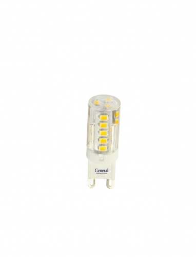 Лампа светодиодная GLDEN-G9-5-P-220-2700 5/100/500 потребляемая мощность 3Вт | код 653800 | GENERAL