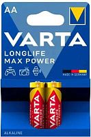 Батарея Varta LongLife Max Power LR6 Alkaline AA (2шт) блистер | код 1955930 | VARTA