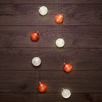 Тайские фонарики Магия 3,5 м, прозрачный ПВХ, 20 LED, теплый белый, питание 2 х АА (батарейки не в комплекте) | код 303-088 | NEON-NIGHT