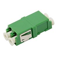 Адаптер оптический LANMASTER LC, SM/APC, корпус SC без фланцев, дуплексный | код LAN-2LCS/NF-AM-APC | LANMASTER