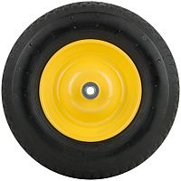 Колесо запасное с камерой 380х90х225 мм (4.00-8), подшипники 16 мм, для тачек 77611 , 77612 | код 77625 | FIT