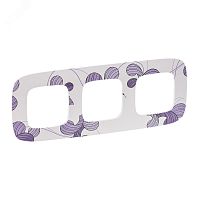 Valena ALLURE Рамка 3 поста флора универсальная | код 754363 | Legrand