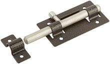 Задвижка накладная усиленная для дверей, круглый ригель, бронза | код 66680 | FIT