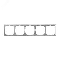 Рамка 5-м ArtGallery универс. алюм. | код GAL000305 | Systeme Electric