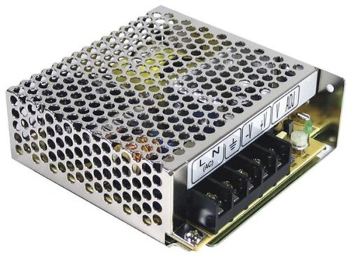 Источник питания AC-DC, 50Вт, вход 88…264В AC, 47…63Гц /125…373В DC, выход1: +5В/0.5…5A, выход2: +12В/0.2…2.5A, выход3: -12В /0.1…1A, изоляция 3000В AC, в кожухе 99х97х35мм, -20…+70С | код RT-50B | MeanWell