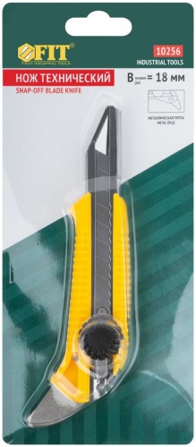 Нож технический 18мм усиленный вращ. прижим с пяткой FIT 10256 фото 3