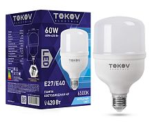 Лампа светодиодная 60Вт HP 6500К Е40/Е27 176-264В | код. TKE-HP-E40/E27-60-6.5K | TOKOV ELECTRIC