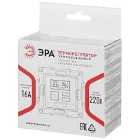 Терморегулятор Elegance 14-4111-01М универс.230В-Imax16А, белый матовый | код Б0065786 | ЭРА