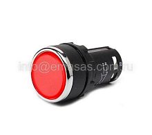 MB202DK Кнопка нажимная моноблочная красная 22 мм, IP 40, 1НЗ+1НЗ | код MB202DK | EMAS