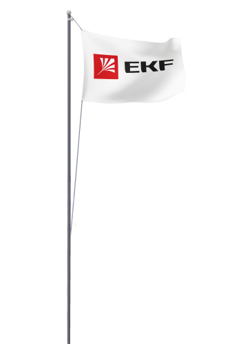 Мачта молниеприемная секционная пассивная алюминиевая c флагом ММСПС-Ф-8 L=8м PROxima | код mmsps-f-8 | EKF