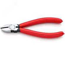 Бокорезы резка - мягкая проволока 4мм проволока средней твердости 25мм твердая проволока 18мм L=140мм 62HRC обливные рукоятки блистер цвет черный | код KN-7001140SB | KNIPEX