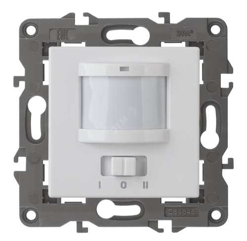 Датчик движения 2-проводной, 180-250В, 200Вт, Эра Eleg, белый,14-4103-01 | код Б0034352 | ЭРА