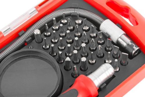 Отвертка с битами для точных работ, 36 CrV бит, в пластиковом боксе | код 56184 | FIT фото 6