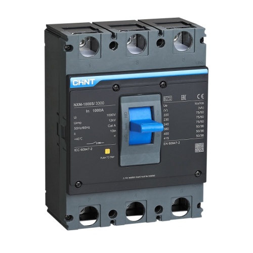 Автоматический выключатель NXM-1000H/3Р 800A 70кА (CHINT) | код 844277 | CHINT