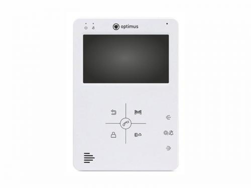 Видеодомофон аналоговый 4.3' TFT LCD, цвет, 480х272 VM-4.0 (w) (VM-4.0 (w) | код В0000011977 | Optimus CCTV