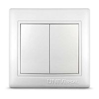 Выключатель 2-кл. СП Севиль 10А IP20 бел. UNIVersal С0023
