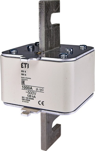 Предохранитель NH-4/gG 1000A 500V | код 004116104 | ETI