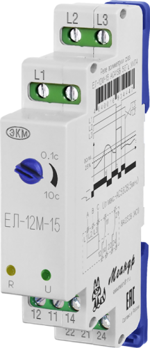 Реле контроля напряжения ЕЛ-12М-15 AC230В УХЛ4 | код 4640016934409 | МЕАНДР