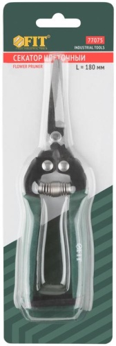 Секатор цветочный, режущие кромки внахлест, ПВХ накладки на ручки 180 мм | код 77075 | FIT фото 3 Секатор цветочный, режущие кромки внахлест, ПВХ накладки на ручки 180 мм | код 77075 | FIT фото 3