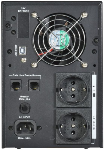 Источник бесперебойного питания Line-interactive 1000 ВА/800 Вт, фаза 1/1, LCD дисплей, с АКБ 2х7AH, USB, Schuko | код ELT-1000VA-1-002-S | ITK фото 4 Источник бесперебойного питания Line-interactive 1000 ВА/800 Вт, фаза 1/1, LCD дисплей, с АКБ 2х7AH, USB, Schuko | код ELT-1000VA-1-002-S | ITK фото 4